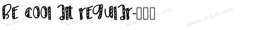 Be Cool Alt Regular字体转换